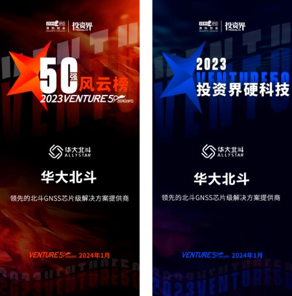 再获认可！华大北斗荣登“2023Venture50”双榜单